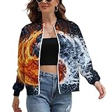 Photo Gallery water fire yin-yang giacca da donna con stampa bomber felpa outwear cappotti casual, stile:, l Photo Gallery water fire yin-yang giacca da donna con stampa bomber felpa outwear cappotti casual, stile:, l
