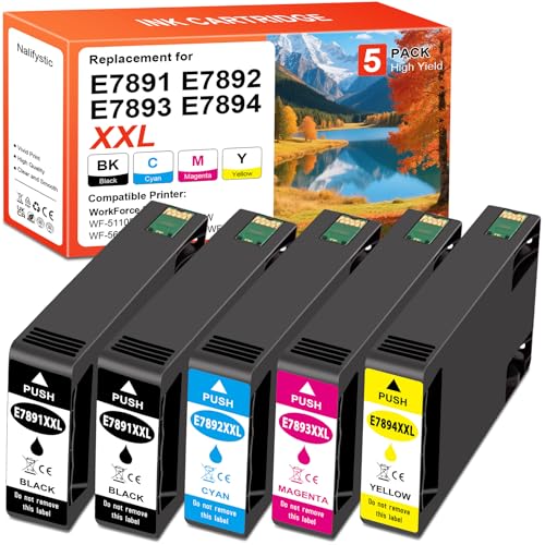 Pack encre compatible EPS 78XL T7891 pour imprimer vos dossiers de télétravail à la maison