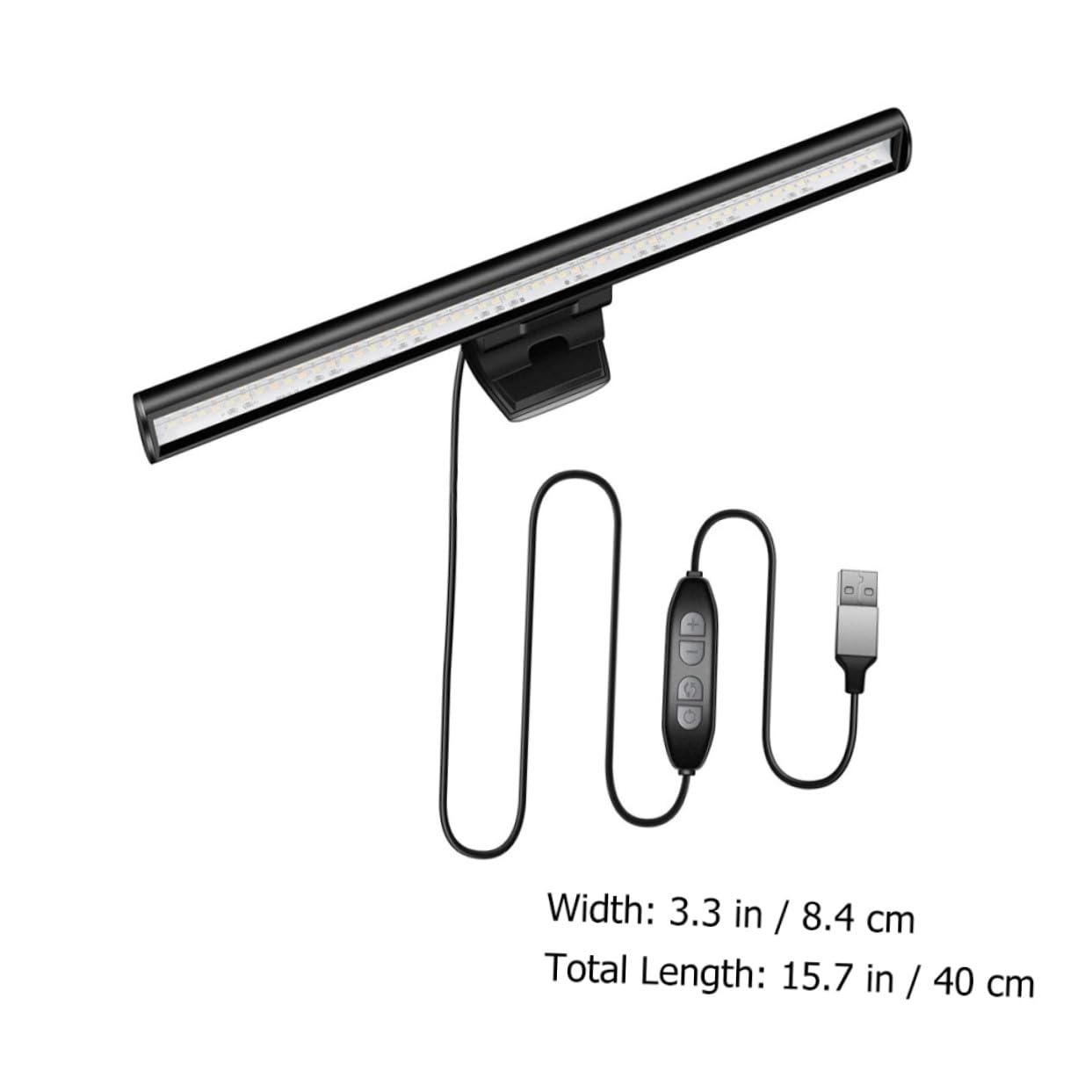 GALPADA Lampe Suspendue pour Écran D’ordinateur 26cm Noir 1 Set