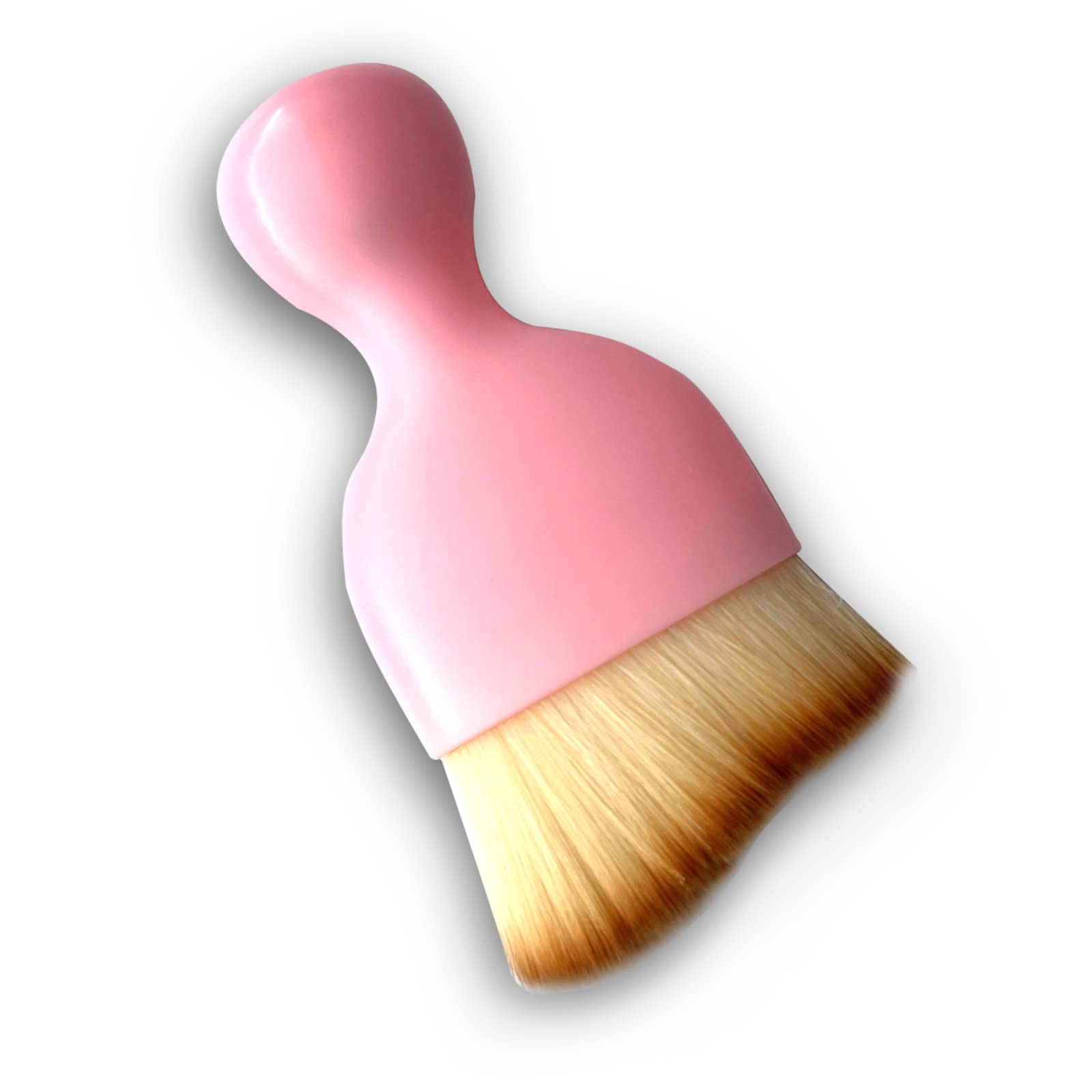 PincutteeCar Detailing Brush for Interior,Car Detailing Brush Kit,Soft Bristles Car Brush,Univesal Car Brush Tool for Vechile/Home/Office/Keyboard(Pink Handle,1PC)