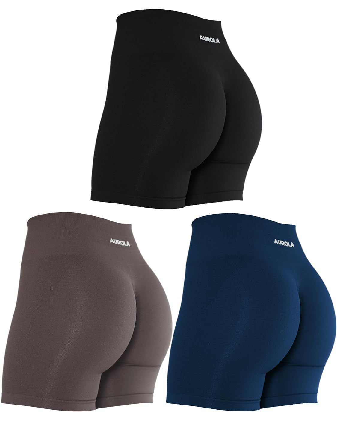 AUROLA Pantaloncini Sportivi da Donna Pantaloncini Sportivi da Corsa a Vita Alta Pantaloncini da Allenamento Elastici da Palestra
