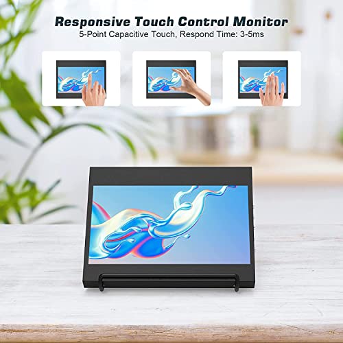 Image of PONPY 7 inch Raspberry Pi Touchscreen Monitor USB /HDMI Portable Monitor Capacitive Pi Display for PC Phones Raspberry Pi 4B 3B+ 3B 3A+ 2B B+