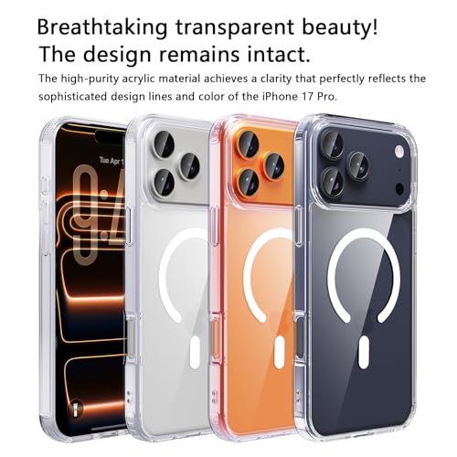 Image of for iPhone 17 pro Case,Ultra Hybrid(Transparent Magsafe)