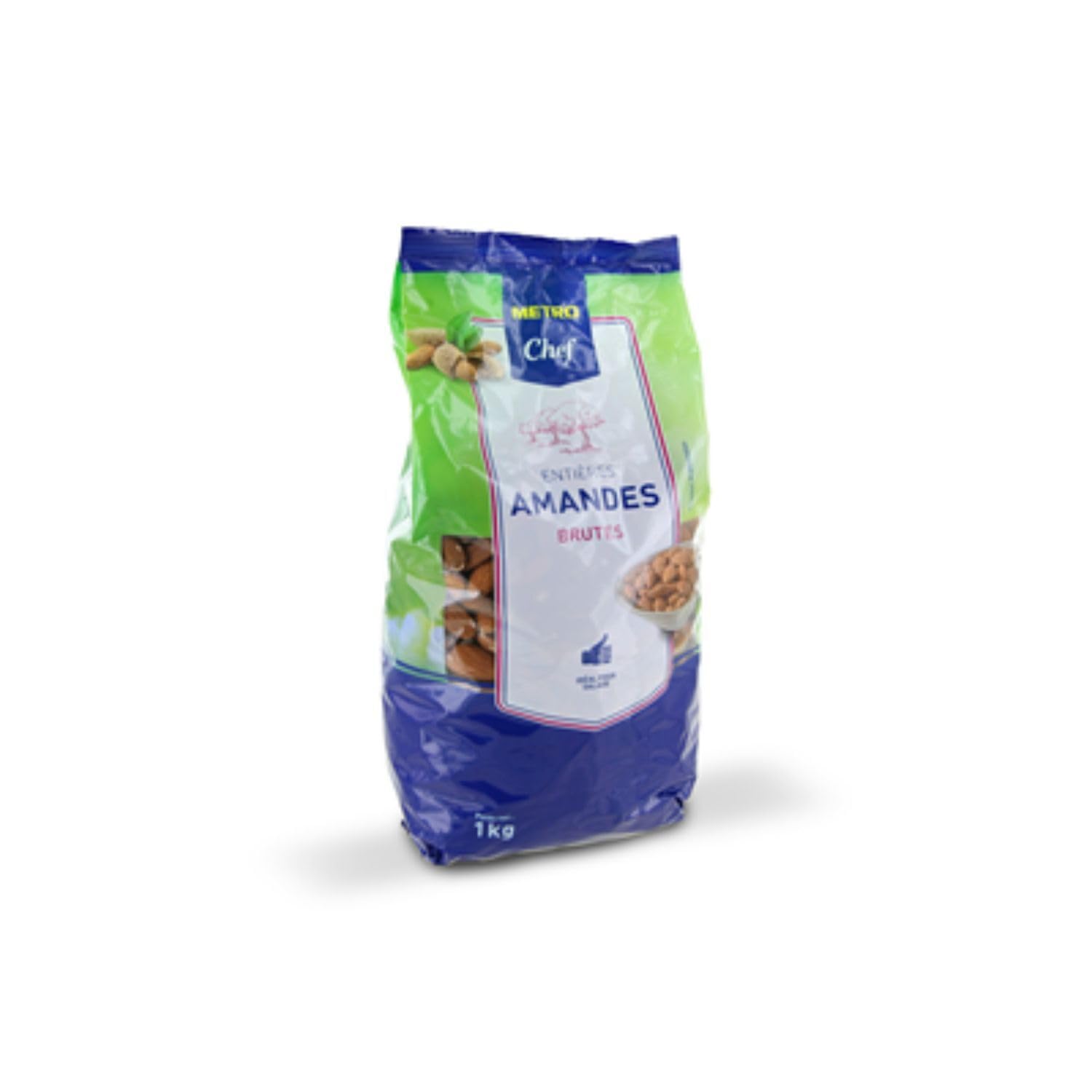 METRO Chef Amande décortiquée brute 23/25 sachet 1 kg x2