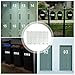 LKXHarleya Mailbox Number Sticker, 4 inch Reflective Waterproof Self Adhesive Address Decals for Outside Doors, Laser