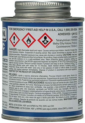 Cemento solvente PVC gris 8 oz Weld-On 14023 miniatura 4
