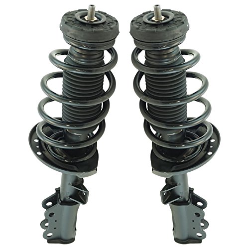 Image of TRQ Front Driver and Passenger Side Strut and Spring Assembly Set Loaded | For 10-16 Cadillac SRX Without RPO Code F45 Real Time Damping Chassis