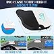 GSPSCN Autositzkissen,keilkissen Auto,Ergonomisches Sitzkissen Auto ，Sitzkeilkissen für Auto Fahrersitz für Auto, Memory Foam Autositzauflage orthopädisches sitzkissen für Autositz (Schwarz)