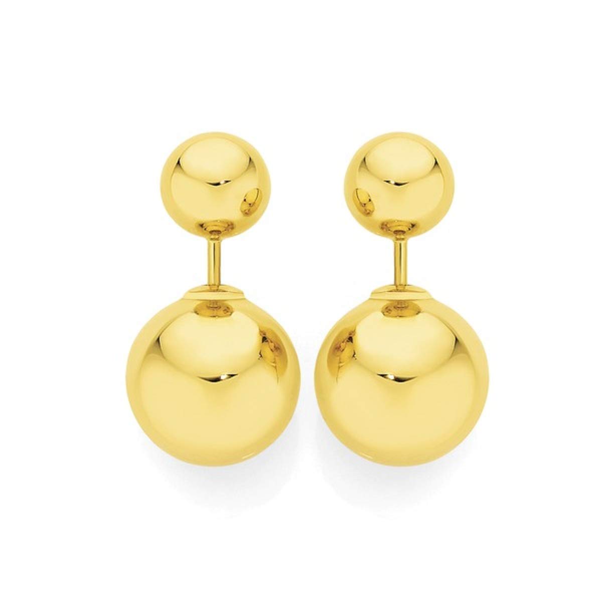 JSD Gold Plated Ball Round Earrings For Girl & women (B0832BXVGT) Amazon Price History, Amazon Price Tracker