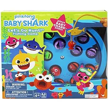 Toy Pinkfong Baby Shark Let's Go Hunt Fishing Game - Plays the Baby Shark Song [With Battery] Book