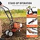 VEVOR Gartenfräse 43CC Hubraum Gasbetrieben Motorhacke 300mm Anbaubreite Motorfräse 100mm Kultivierungstiefe Bodenhacke Stahl Kultivierungsklinge Ackerfräse 1110x448x910mm Kultivator