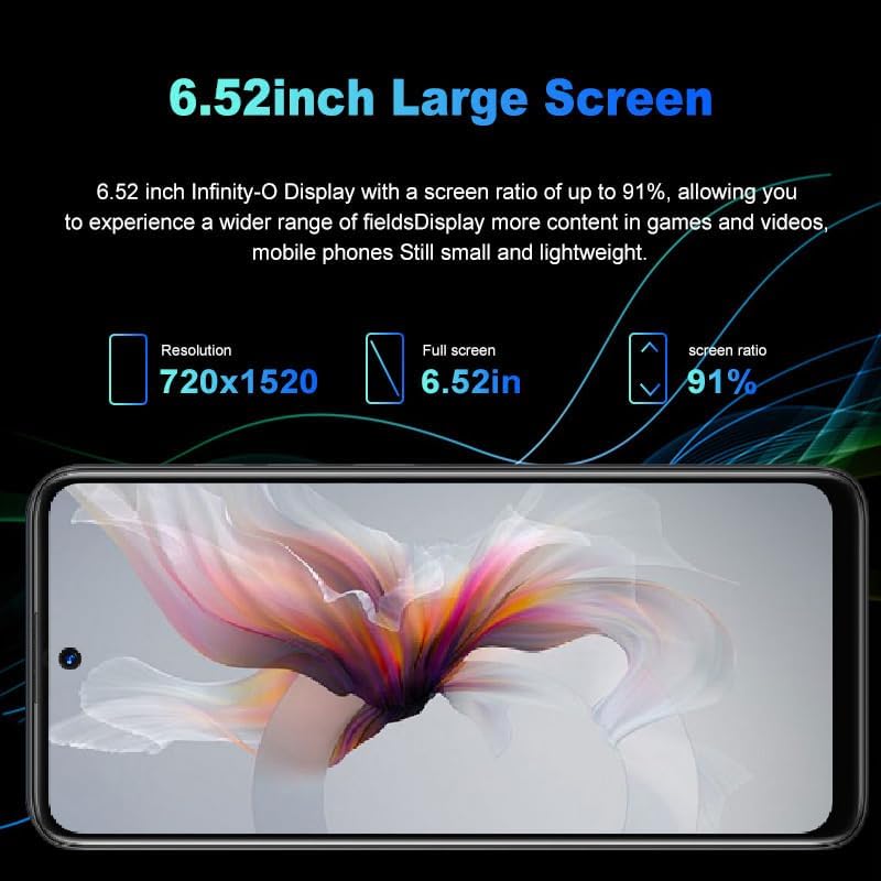 Miniatura 9 de Desbloquea el teléfono 4G, pantalla de 6.52 pulgadas, tarjetas SIM duales, 3 GB de RAM+32 GB ROMTF 256 GB, cámaras duales de 5 MP+13 MP, soporte