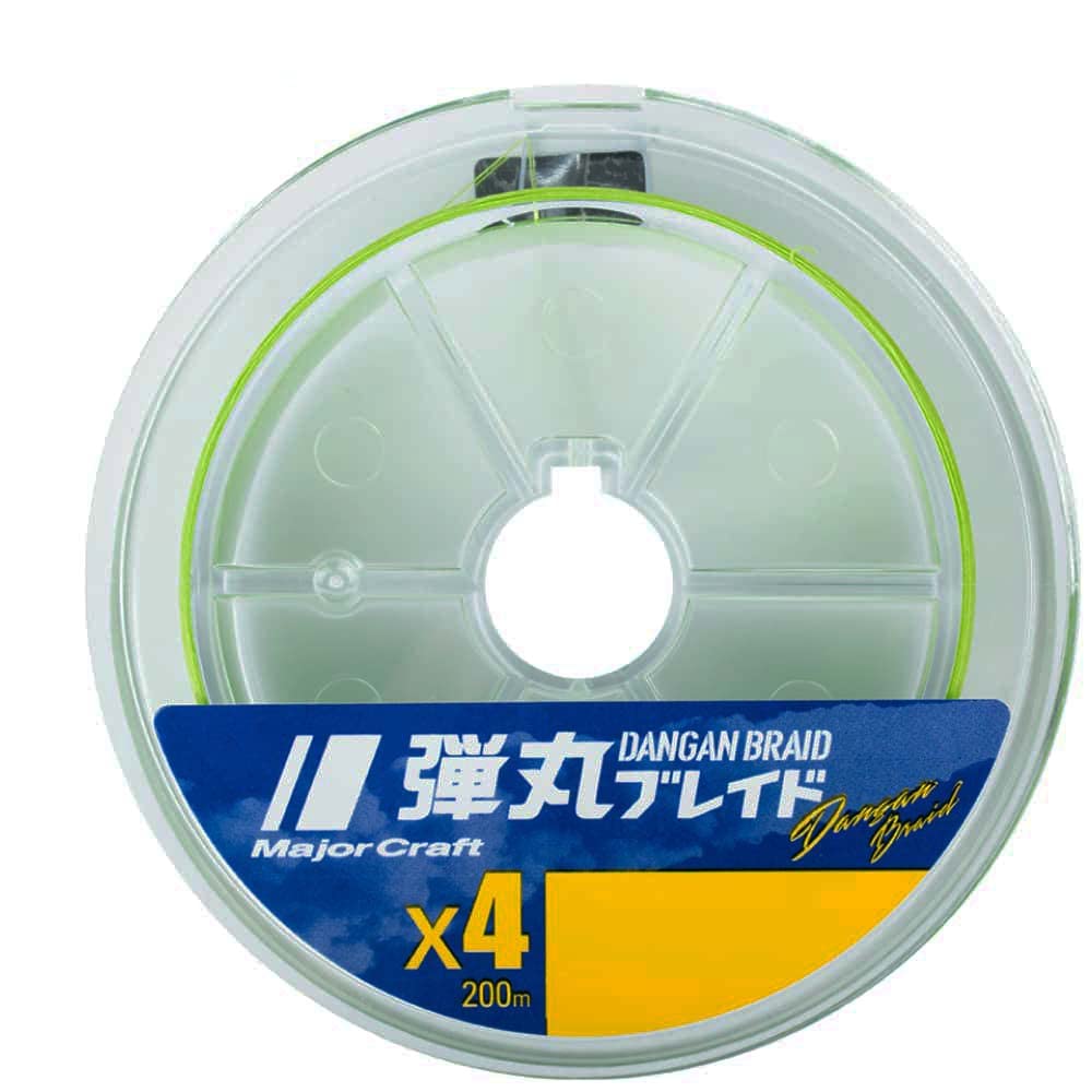 Major Craft MC Dangan Braid İp DB4 PE 1.5/0.17mm/25Lb/10.5kg/150 metre Green