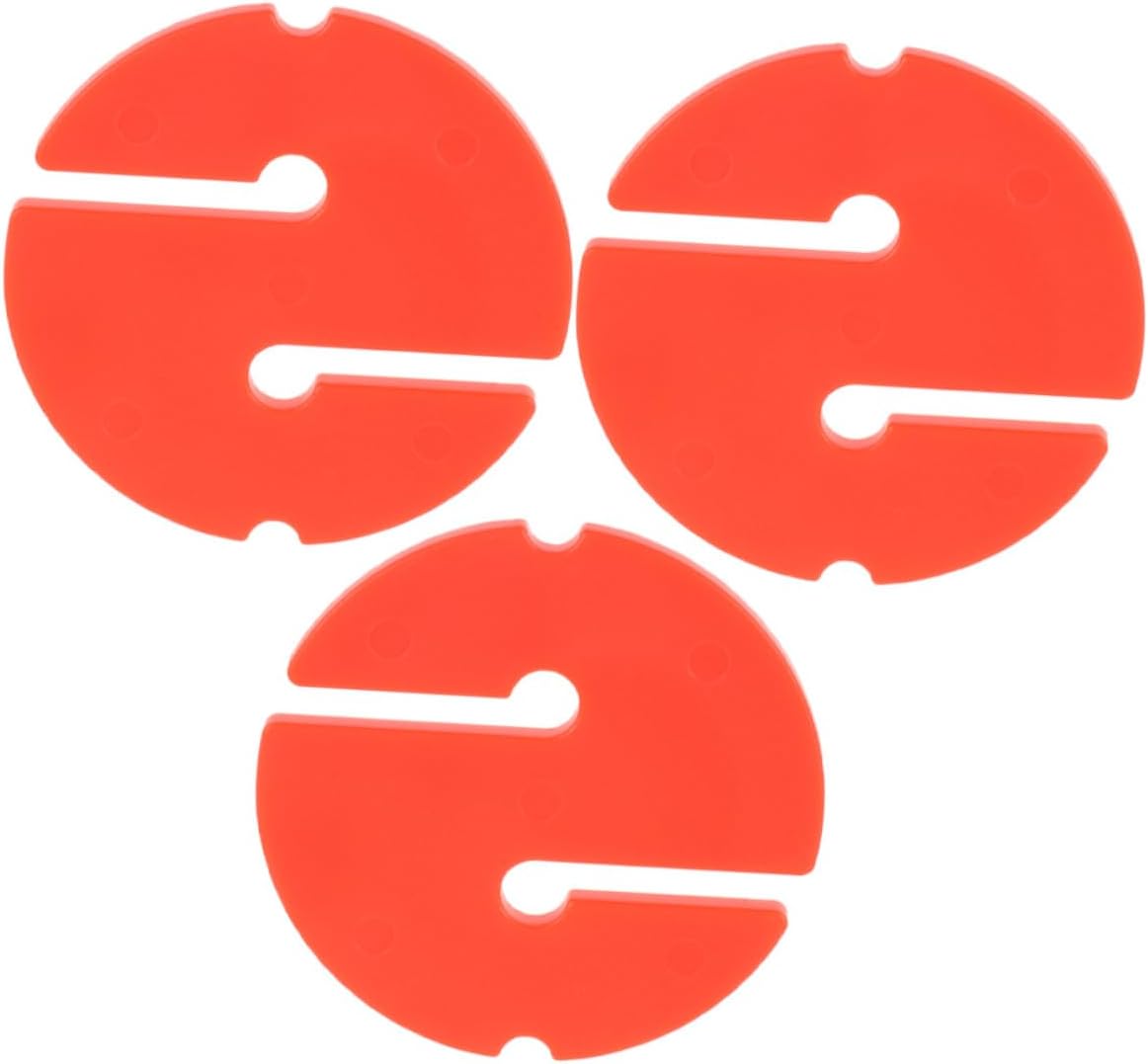 3pcs Cave Diving Line Marker Orange Waterproof Circle Safety Rope Markers for Scuba Diving Lanyard Use in Underwater Navigation