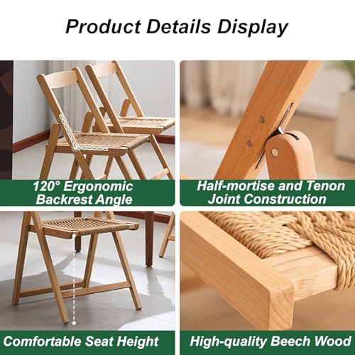 Chaise pliable en corde de papier imperméable