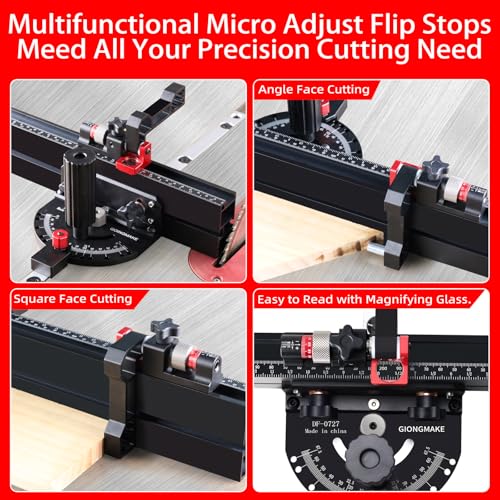 GOINGMAKE Miter Gauge with Micro-Adjust