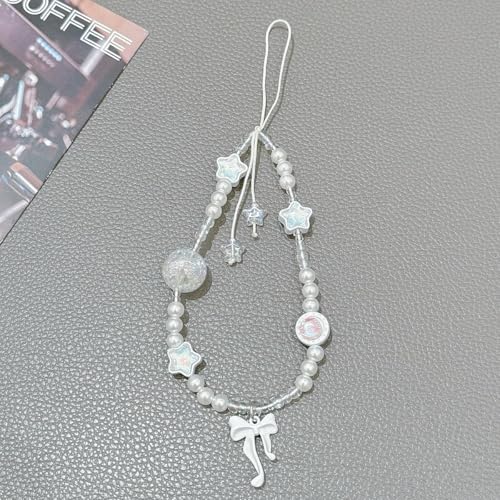 Image of Beaded Camera Wrist Strap Cute Digital Camera Charm Lanyard, Phone Wristlet Charms, Phone Chain for Camera