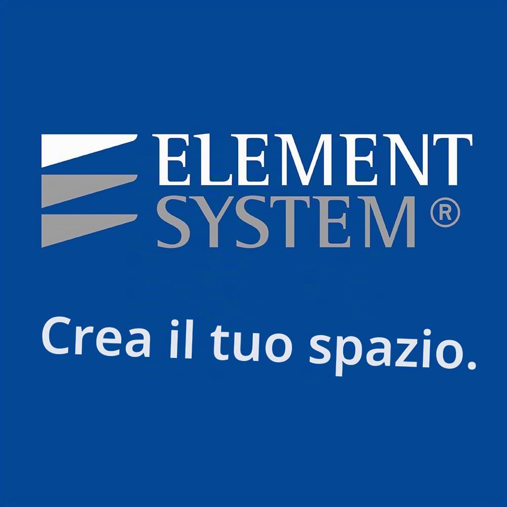 Element System 11300-00004 - Pannello forato per attrezzi, in metallo, comprensivo di set con 19 pezzi e ganci, viti e tasselli, colore bianco
