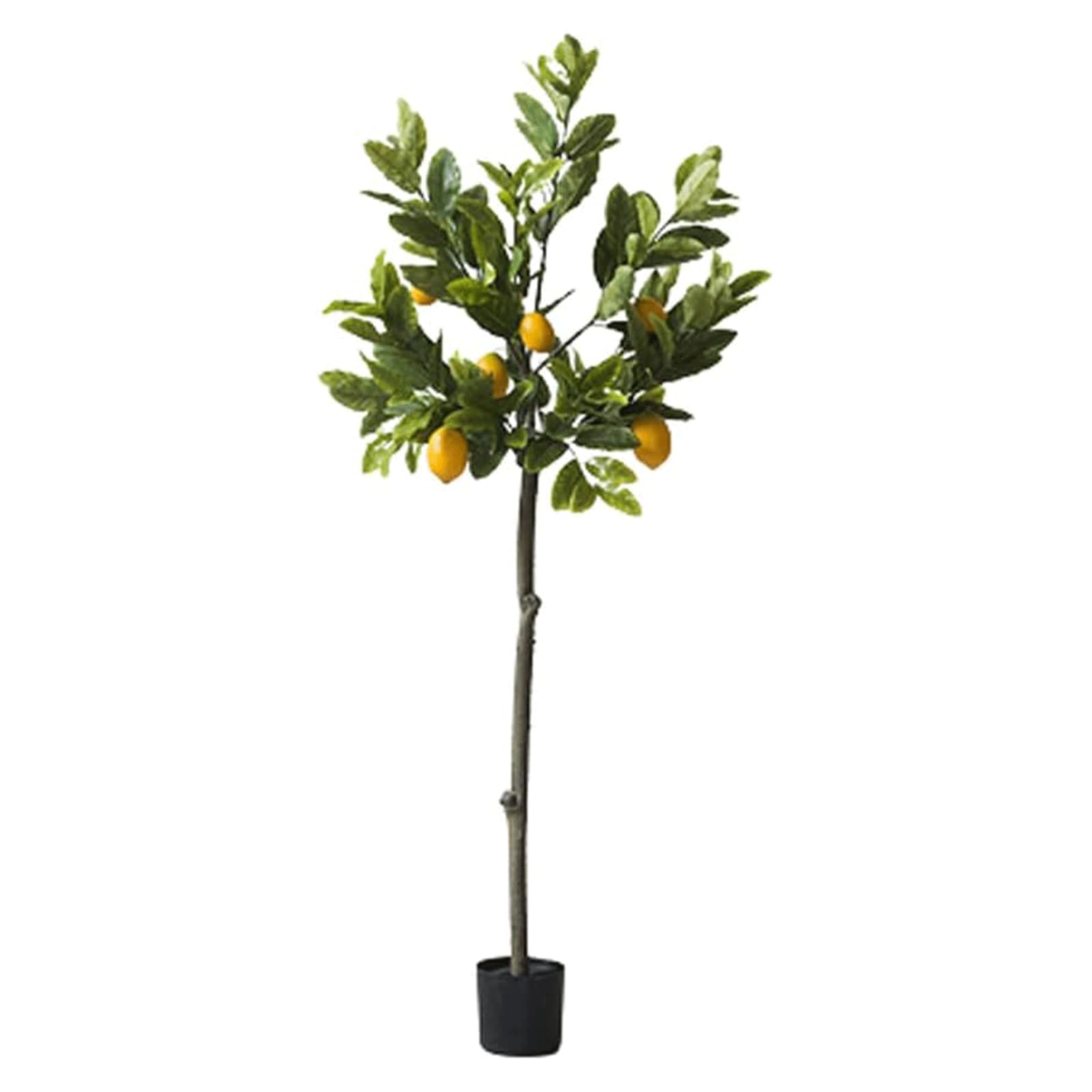 HCZKIUJY 4.5ft Lemon Tree Artificial Tree Potted Decorative Fruit Tree Artificial Plant Realistic Fake Tree Stay Beautiful Faux Plant