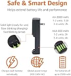 Amazon Basics Chargeur de batterie rechargeable AA et AAA NiMh Piles - NA Connecteur