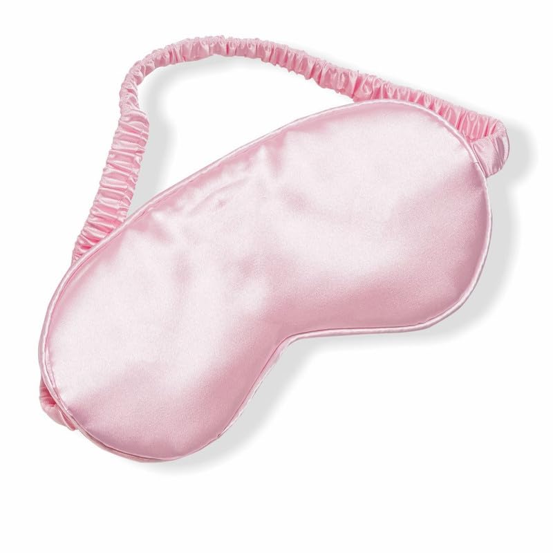 Satin Silk Eye Mask, Ultra Smooth Sleep Mask and Blind Fold - Pink | For Sleeping, Travelling, Relaxation, Blind Fold & Meditation