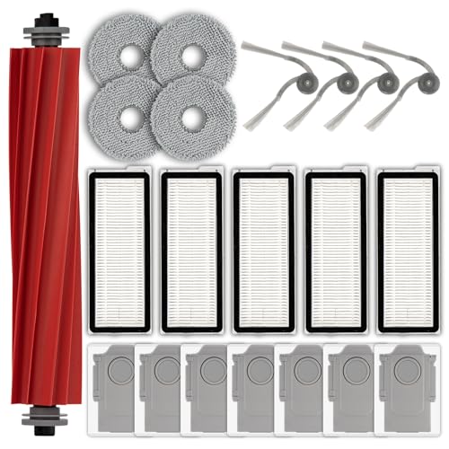 Pièces de rechange Roborock QV 35S et QV 35A avec brosse rotative, filtres HEPA et sacs