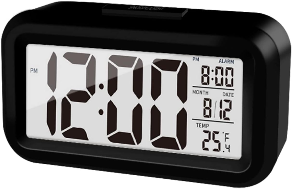 KAIJIELY Upgraded Digital Alarm Clock, 4.3" LED Display