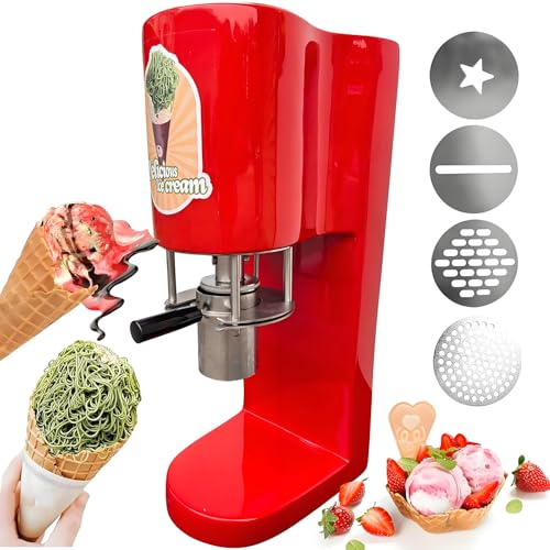 Spaghetti Ice Cream Maker - 80W Italian Gelato Machine Soft Serve Dessert Press for Creating Ice Cream Noodles