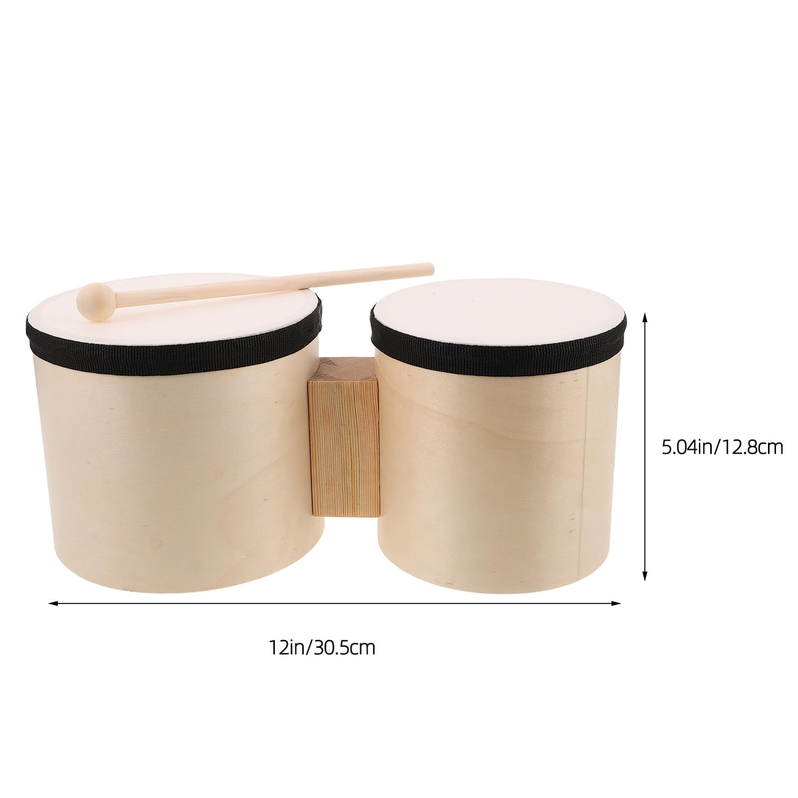 SUPVOX 1 Juegos de Percusión Musical de Madera para Adultos Practicar Instrumento de Mano con Baquetas de Madera para Aprender Música al Aire Libre