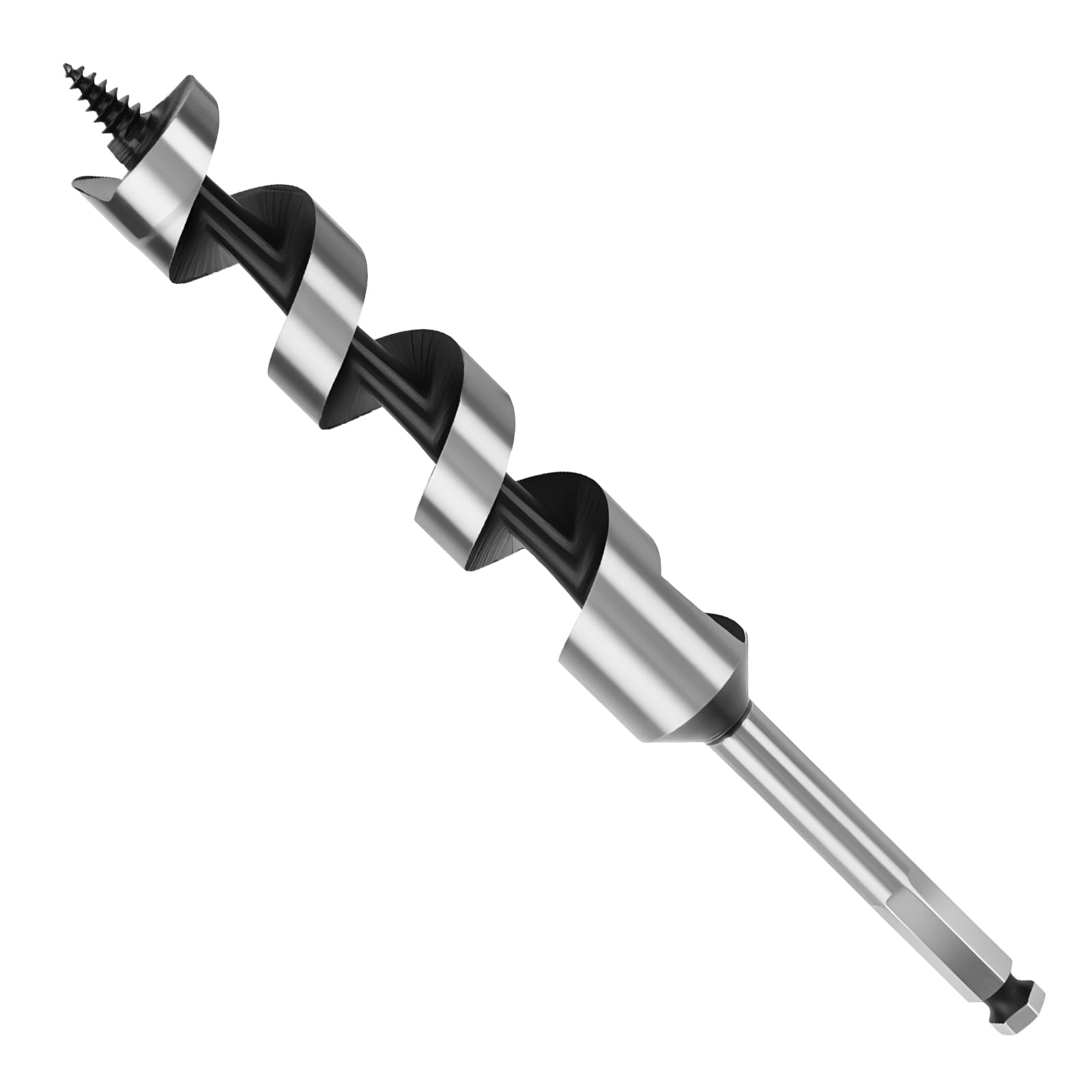 MOXPIFY Wood Auger Drill Bits, 24mm Timber Drill Bits 230mm Long Hex Shank, Extra Long Drill Bits Wood For Woodworking (24mm x 230mm) โ image 1