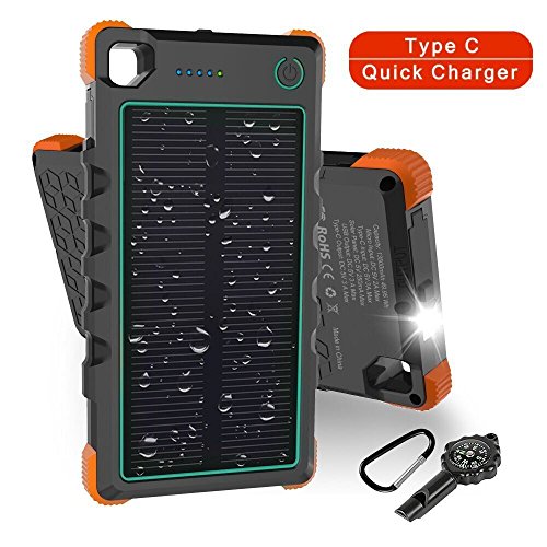 Hobest Dual Input/Output 3A Solar Phone Charger