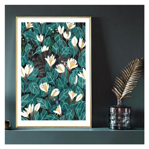 Tableau déco nature impression sur toile fleurs maison 40x50 - 5