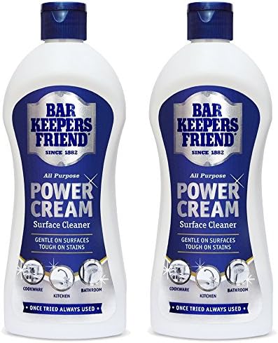 Bar Keepers Friend Universal Multi Surface Cleaner Stain Remover Power Cream (Pack of 3, 350ml)