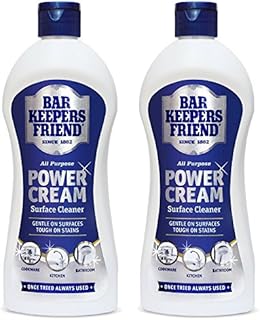 Bar Keepers Friend Universal Multi Surface Cleaner Stain Remover Power Cream (Pack of 3, 350ml)