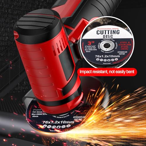 12 Stück Trennscheibe 76mm für Holz und Metall, Fächerscheibe mit Schleifteller Schwarz