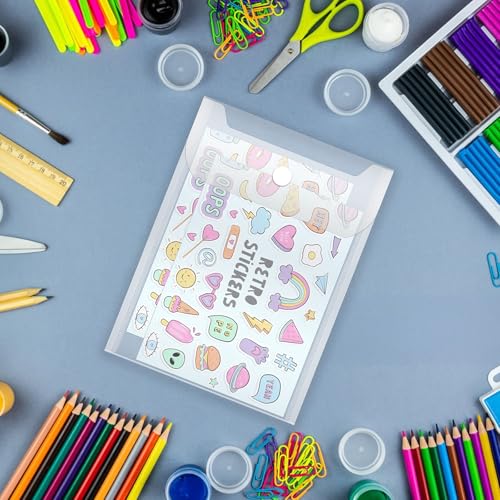20 Stück 18 x 13cm Stempel und Stanzformen Aufbewahrungstaschen Stempeltaschen Dokumententasche Wiederverschließbare Durchsichtige für Aktenalbum Aufbewahrung Stanzformen Album