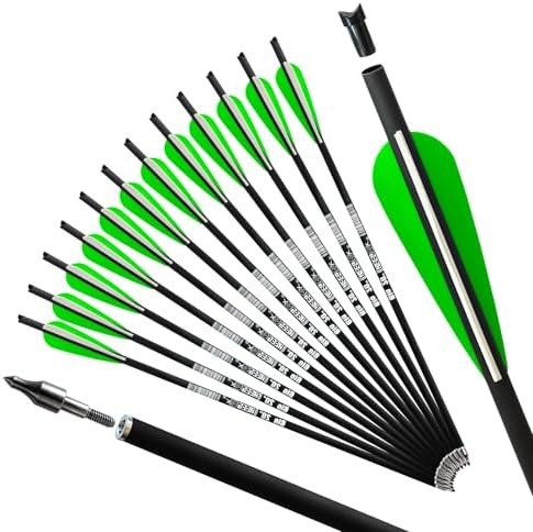 REEGOX Crossbow Bolts 16/18/20 inch Bio Crossbow Arrows with Moon...