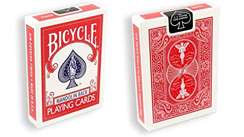 Bicycle 809 Naipes Mandolin Back Rojos miniatura 3
