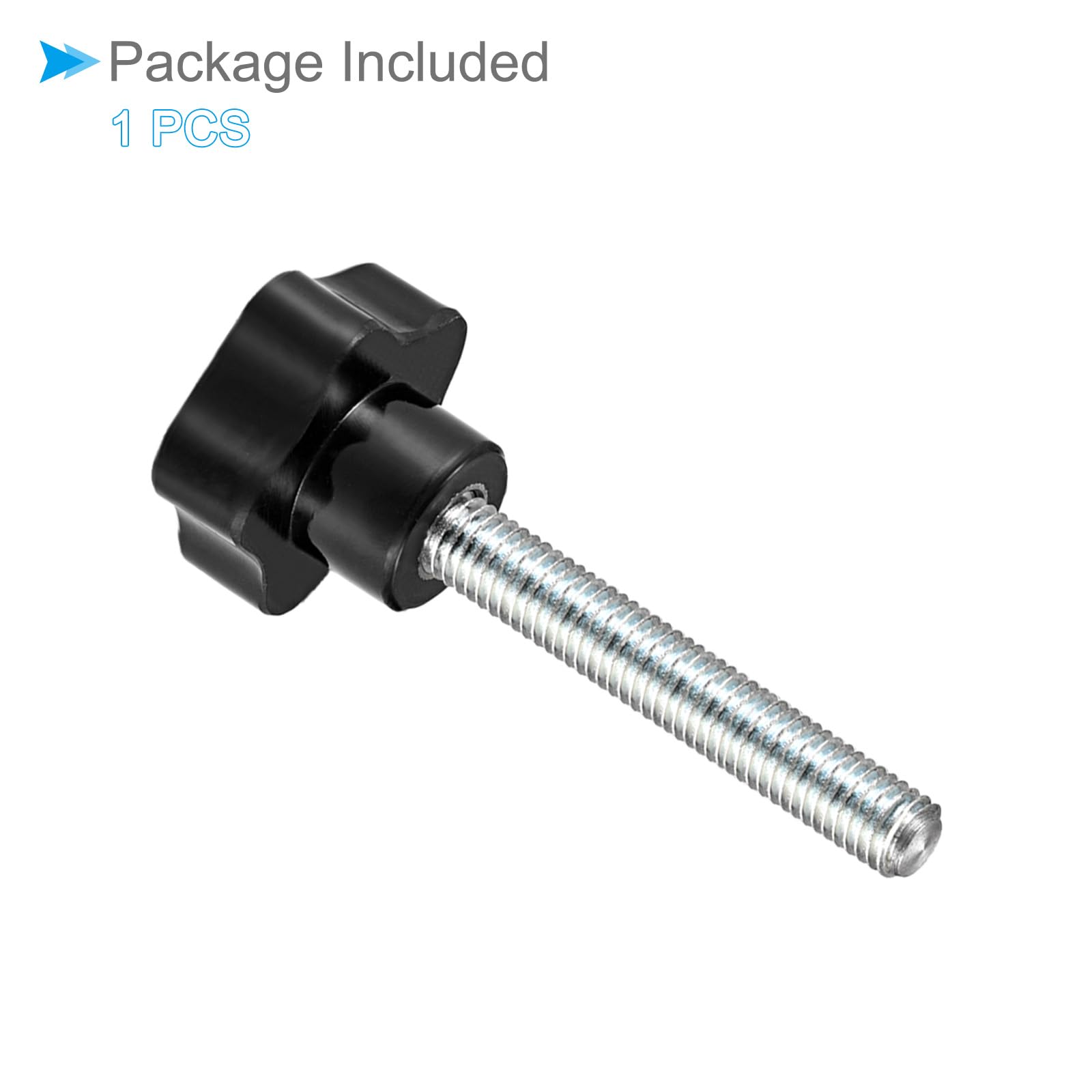 6 Dadi A Stella M10 50mm - Manopole Zigrinate In Ferro Zincato Per Macchine - Foto 5