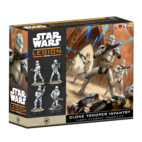 Asmodee | Star Wars: Legion - Clone Troopers Infantry | Miniature Board Game | Ages 14+ | 2 Players | 90+ Minutes Playing Time