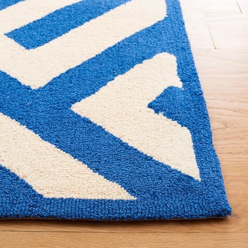 Image of Hand Tufted Wool Carpets Anti Shedding Rug Modern Carpets for Living Room Size 6x8 Feet