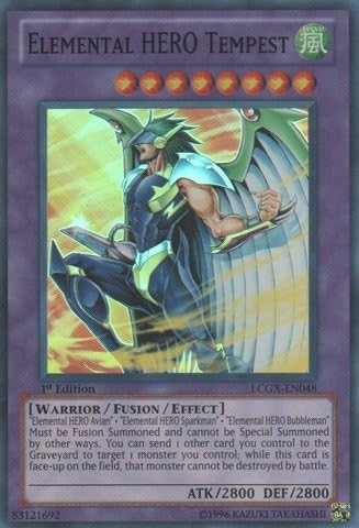 YU-GI-OH! - Elemental Hero Tempest (LCGX-EN048) - Legendary Collection 2 - Unlimited Edition - Super Rare