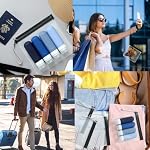 6 Pcs Clear Travel Toiletry Bag - Airport Security Liquids Bags, 20 x 20cm TSA Approved, Travel Accessories Makeup Bags Holiday Essentials Luggage for Men Women (6 Pcs-Black/Grey)