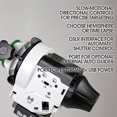 51XFuK mc6L Sky-Watcher Star Adventurer 2i Pro Pack – Motorized DSLR Night Sky Tracker Equatorial Mount for Portable Nightscapes, Time-Lapse and Panoramas – Wi-Fi App Camera Control – Long Exposure (S20512) - Image 5