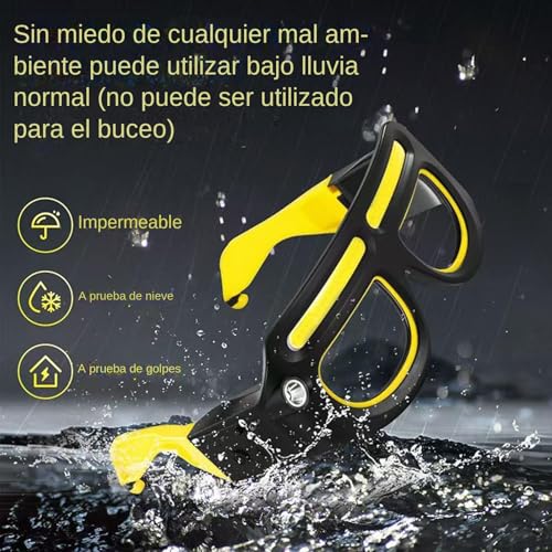 Gafas LED con linterna frontal recargable y 5 modos de luz ajustable 4