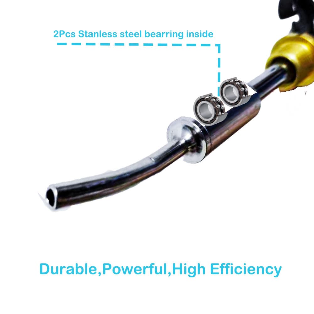BEMEIS Aluminum Rotate Tube Replacement Part for Z-014 Blowing Gun Black z-020 Car Interior Spraying Cleaning Gun Air Blow Out Tool;Maintenance Rebuild Kit (Aluminium Rotate Tube Pipe)