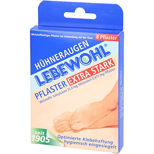 LEBEWOHL Hühneraugen Pflaster extra stark einges. 8 St