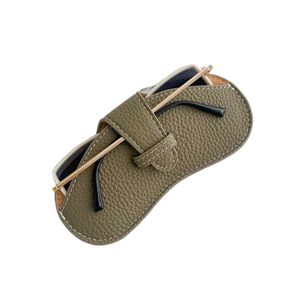 3/6 szt. etui na okulary dla kobiet etui na okulary przeciwsłoneczne dla mężczyzn organizer na okulary przeciwsłoneczne etui kontaktowe pudełko na okulary (khaki, 6 szt.), Khaki, rozmiar