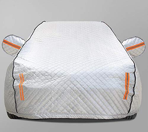 Full Car Cover Snow Cover Sun Shade Protector 4 Layer Breathable Anti-Icing Waterproof Car Cover Windproof for Automobiles Indoor Outdoor,S3