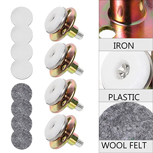 Bienka 4Pcs Headboard Tools Chair Sofa Leg Anti-Shake Claw Pad Clo Feet Heavy Metal Table Raiser Cabinets Levelers Self Furniture Adjust Legs Anti Protector Frame Duty Glides Pads Felt (Color : Assor #TOP6